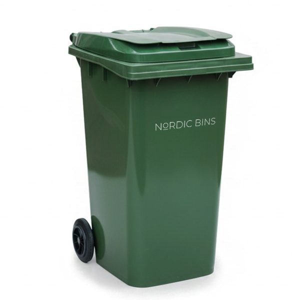 MGB240 Two Wheel Bin NORDIC BINS - GREEN